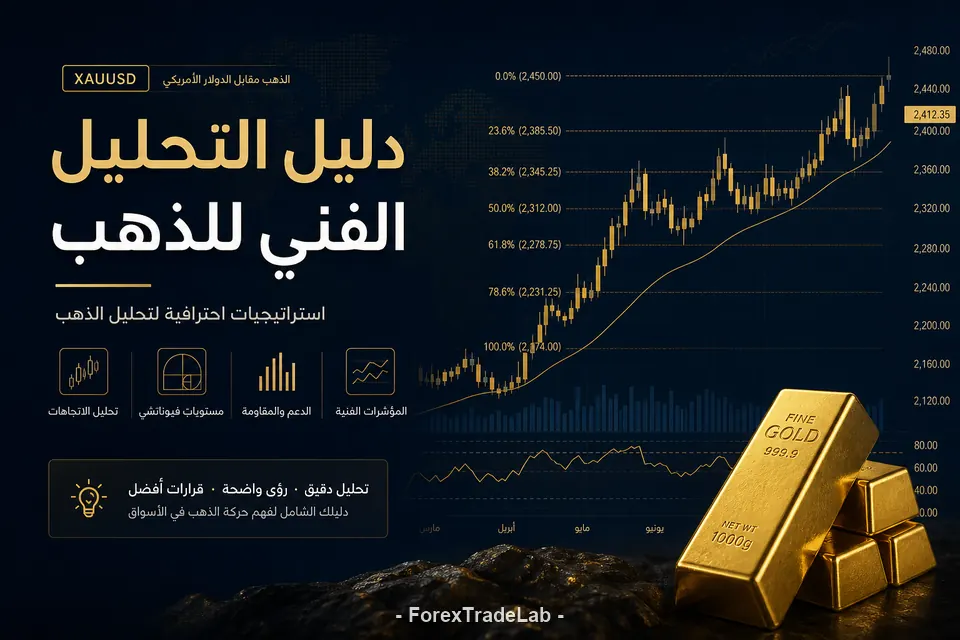 التحليل التقني للذهب: أنماط الشارت والمؤشرات والإعدادات لـ XAU/USD (2026)