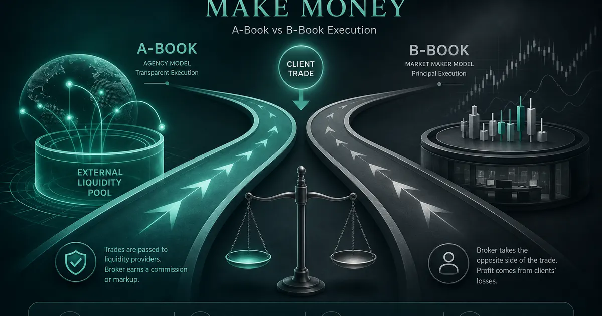 كيف تربح شركات الوساطة من الفوركس؟ A-Book و B-Book