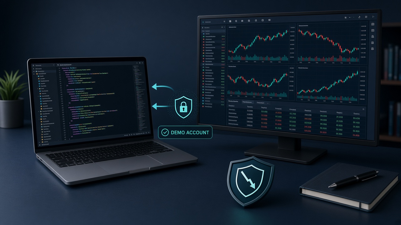 دليل إعداد Python مع MetaTrader 5 والوسيط: تكامل آمن يبدأ بالحساب التجريبي