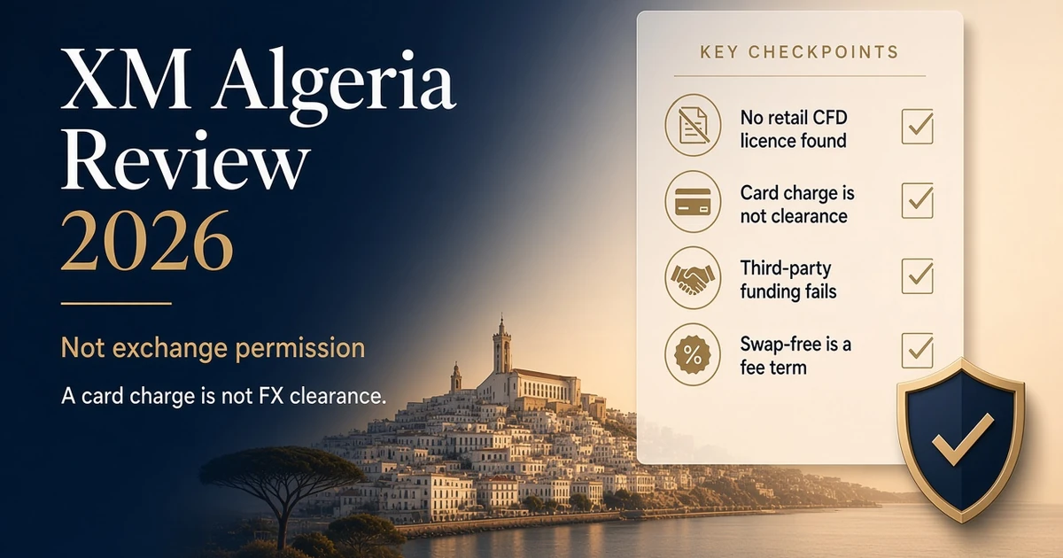 XM in Algeria 2026: COSOB, the Bank of Algeria, and a Verified File